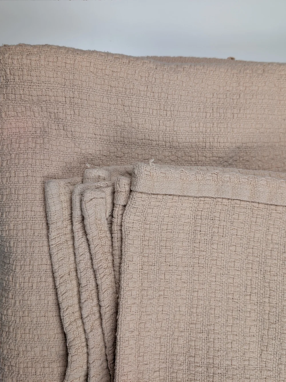 Lauren Ralph Lauren Woven Cotton Blanket King Size Blush Beige